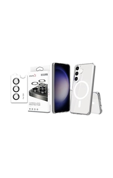 Vendas Samsung Galaxy Uyumlu S25 Kılıf Magsafe Şarj Özellikli Şeffaf Sert Pc Zore Embos Kapak + Safir Kamera Lens Koruyucu Vendas Samsung Galaxy Uyumlu S25 Kılıf Magsafe Şarj Özellikli Şeffaf Sert Pc Zore Embos Kapak + Safir Kamera Lens Koruyucu