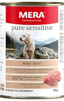 Mera Pure Sensitive Biftekli Yetişkin Köpek Konservesi 400 G Mera Pure Sensitive Biftekli Yetişkin Köpek Konservesi 400 G