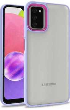 Galaxy A03s Kılıf Zore Flora Kapak Lila