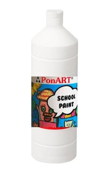 Ponart School Paint Tempera Boya 1000 Ml. Psp-2200 Beyaz