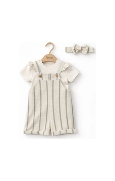 Najmaddin.com Baby 9/24 Ay Tişörtlü Keten Kumaş Salopet Bebek Takımı Najmaddin Kahverengi Najmaddin.com Baby 9/24 Ay Tişörtlü Keten Kumaş Salopet Bebek Takımı Najmaddin Kahverengi
