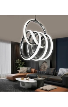 Fokus Krom Kristal 3renk Led Sarkıt Avize Krom Fokus Krom Kristal 3renk Led Sarkıt Avize Krom