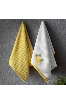 Maxstyle Pamuk Mutfak Havlusu 40x60 Cm 2li Limon Çok Renkli Maxstyle Pamuk Mutfak Havlusu 40x60 Cm 2li Limon Çok Renkli