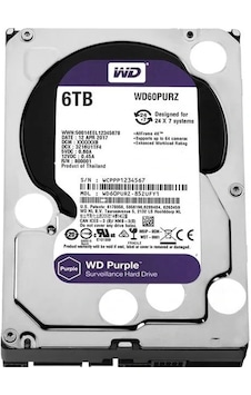Western Digital Wd60purz 6 Tb Sata6 64mb 7-24 Purple Harddisk