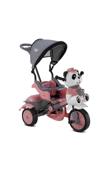 Babyhope 127 Lıttle Panda Üç Teker Kontrollü Bebek Bisikleti Pastel Pembe Çok Renkli Babyhope 127 Lıttle Panda Üç Teker Kontrollü Bebek Bisikleti Pastel Pembe Çok Renkli