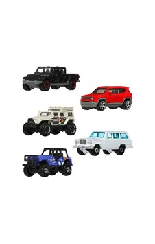 Matchbox Beşli Araba Seti Jeep Jjp49 Çok Renkli