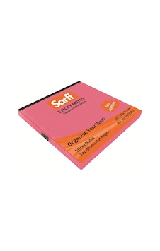 Sarff 75 x 75 MM Fosforlu Pembe Not Kağıdı 80 yp Sarff 75 x 75 MM Fosforlu Pembe Not Kağıdı 80 yp