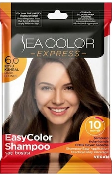 Sea Color Express Amonyaksız Şampuan Saç Boyası 30 Ml 6.0 Numara Koyu Kumral Sea Color Express Amonyaksız Şampuan Saç Boyası 30 Ml 6.0 Numara Koyu Kumral