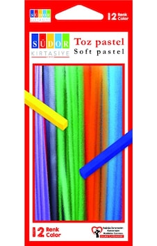 Südor Toz Pastel Boya Çok Renkli 12'li Südor Toz Pastel Boya Çok Renkli 12'li