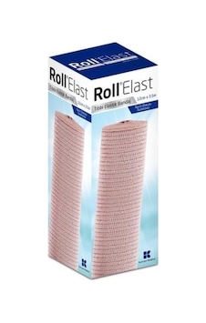 Roll Elast Elastik Bandaj 12 CM x 3.5 M Ten Rengi Roll Elast Elastik Bandaj 12 CM x 3.5 M Ten Rengi