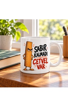 Sabır Ölçer Tasarımlı Porselen Kupa - Model 865 Sabır Ölçer Tasarımlı Porselen Kupa - Model 865