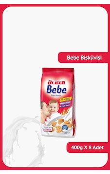 Ülker Bebe Bisküvi 400gr X8 Adet Ülker Bebe Bisküvi 400gr X8 Adet