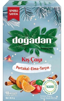Doğadan Portakal Elma Tarçın Kış Çayı 18'li Doğadan Portakal Elma Tarçın Kış Çayı 18'li
