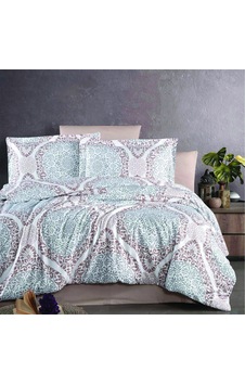 Maxstyle Saten Deluxe Tavisha Çift Kişilik Nevresim Takımı Mint Maxstyle Saten Deluxe Tavisha Çift Kişilik Nevresim Takımı Mint