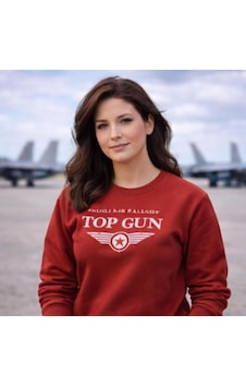 Top Gun Baskılı Sweat Kırmızı Kırmızı Top Gun Baskılı Sweat Kırmızı Kırmızı