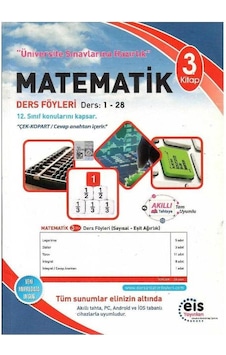 Eis Yayınları Üniversite Sınavlarına Hazırlık Matematik Ders Föyleri Ders : 1 - 28 / 3. Kitap