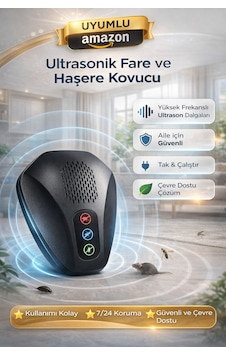 Ultrasonik Fare Ve Haşere Kovucu Priz Tipi Sivrisinek Ve Hamamböceği Kovucu Sessiz, Kimyasalsız Ultrasonik Fare Ve Haşere Kovucu Priz Tipi Sivrisinek Ve Hamamböceği Kovucu Sessiz, Kimyasalsız