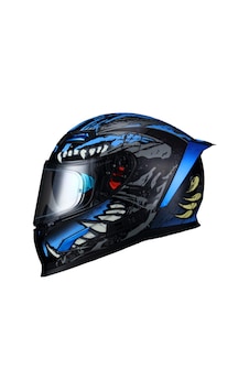 Sway 817 Blue Beast Full Face Motosiklet Kaskı 64959 Mavi Sway 817 Blue Beast Full Face Motosiklet Kaskı 64959 Mavi