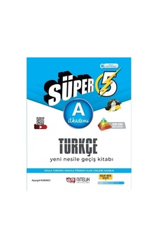 Nitelik 5. Sınıf Süper Türkçe A Akademi Yeni Nesile Geçiş Kitabı