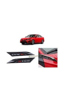 Honda Civic Fe1 2022 Ve Sonrası Uyumlu Çamurluk Üstü Ventil Dekoru Seti Parlak Siyah Cn Honda Civic Fe1 2022 Ve Sonrası Uyumlu Çamurluk Üstü Ventil Dekoru Seti Parlak Siyah Cn