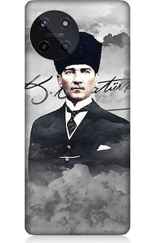 Realme 11 4g Uyumlu Atatürk Portresi Desenli Silikon Kılıf