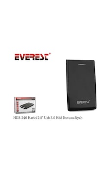Everest Hd3-240 Harici 2.5" Usb 3.0 Hdd  Kutu  Siyah
