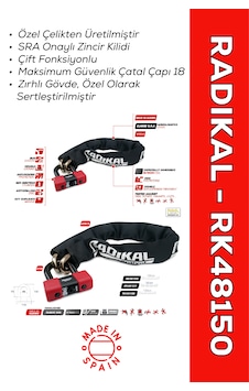 Rk48150 Sra Onaylı Çift Fonksiyonlu Özel Çelik Zincir Kilit Zincir Kilidi