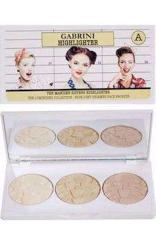 Gabrini 3'lü Aydınlatıcı Paleti Highlighter A Gabrini 3'lü Aydınlatıcı Paleti Highlighter A