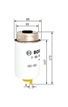 BOSCH F026400553 HAVA FİLTRESİ BOSCH F026400553 HAVA FİLTRESİ