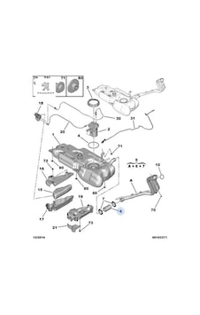 Yakıt Deposu Ara Hortum Peugeot 1606429280