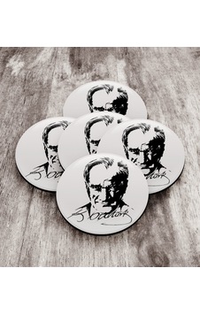 Bk Gift Atatürk Ahşap Rozet 5 Adet 2