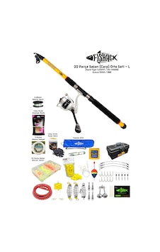 Fishack 22 Parça Sazan Carp Olta Seti L - 3.30mt / 50-100gr Fishack 22 Parça Sazan Carp Olta Seti L - 3.30mt / 50-100gr