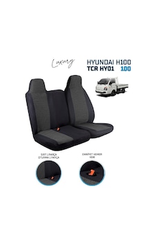 Hyundai H 100 Kamyonet Koltuk Kılıfı Sabit Başlıklı Ön Takım Siya