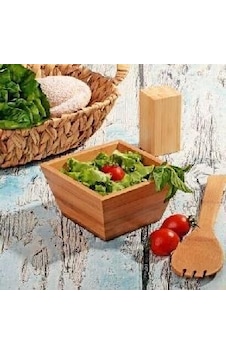 Ahşap Salata Tabağı