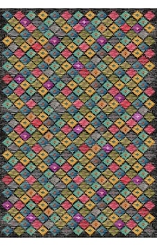 Çam Halı Gloria Td79902 Multi Etnik Desen Dokuma Saçaklı Kilim