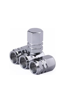 Oto Araba Sibop Kapağı Seti Altıgen 4'lü Set Krom Oto Araba Sibop Kapağı Seti Altıgen 4'lü Set Krom