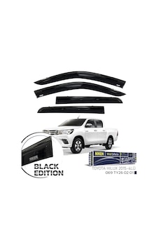Niken Toyota Hilux Cam Rüzgarlığı Siyah Kromlu 4'lü 2015 Sonrası Uyumlu Niken Toyota Hilux Cam Rüzgarlığı Siyah Kromlu 4'lü 2015 Sonrası Uyumlu