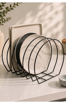 Siyah Metal Tabak Düzenleyici Organizer Siyah Metal Tabak Düzenleyici Organizer