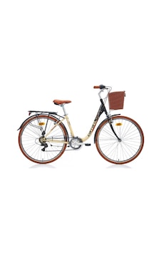 Carraro Julıana 26 Jant 43cm Mat Siyah-bej Şehir Bisikleti Krem - Kahverengi