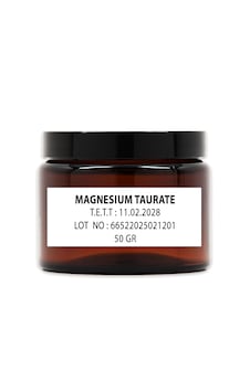 Magnesium Taurate %100 Saf Hammadde Toz 50 Gr Aromasız Magnesium Taurate %100 Saf Hammadde Toz 50 Gr Aromasız