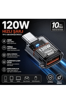 Coofbe Type-c To Usb-a Otg Adaptör, 120w Hızlı Şarj, 10gbps Usb 3.2 Veri Aktarımı, Telefon Tablet Laptop Uyumlu Coofbe Type-c To Usb-a Otg Adaptör, 120w Hızlı Şarj, 10gbps Usb 3.2 Veri Aktarımı, Telefon Tablet Laptop Uyumlu