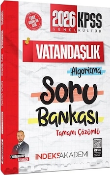2026 Kpss Vatandaşlık Algoritma Soru Bankası Çözümlü - Emrah Vahap Özkaraca İndeks Akademi Yayıncılık