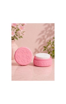Taşınabilir Makyaj Pamuğu Kutusu Pembe Pembe