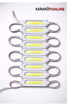 12v 2w Cob Modül Led Parmak Led Araç Altı & Oto Iç Aydınlatma 10'lu Paket Beyaz