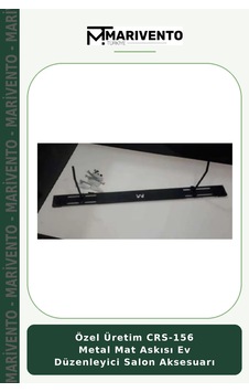 Özel Üretim Crs-156 Metal Mat Askısı Ev Düzenleyici Salon Aksesuarı