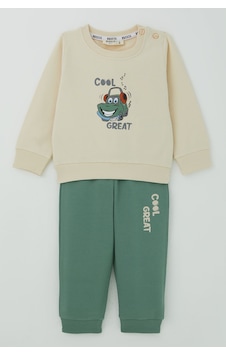 Breeze Erkek Bebek Eşofman Takımı Havalı Şehir Arabası Sırt Baskı Detaylı 6 Ay - 2 Yaş , Krem Breeze Erkek Bebek Eşofman Takımı Havalı Şehir Arabası Sırt Baskı Detaylı 6 Ay - 2 Yaş , Krem