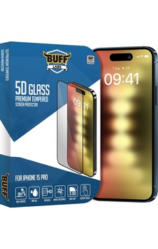 Buff, İphone 15 Pro İle Uyumlu 5d Glass Ekran Koruyucu, Bf5p5d, Şeffaf Sku: Mır8690010098900 Buff, İphone 15 Pro İle Uyumlu 5d Glass Ekran Koruyucu, Bf5p5d, Şeffaf Sku: Mır8690010098900