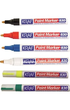 Kraf 830 Paint Marker Çok Amaçlı Yağ Bazlı Markör Siyah Kraf 830 Paint Marker Çok Amaçlı Yağ Bazlı Markör Siyah