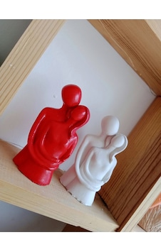 Bernami Mumluk Şamdanpinterest 2'li Sarılan Çift Biblo Sevgililer Günü Hediyesi Diğer