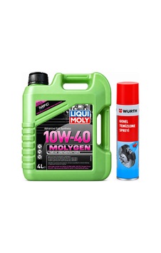 Liqui Moly Molygen New Generation 10w-40 Motor Yağı 4 Litre + Würth Balata Spreyi 500 Ml Liqui Moly Molygen New Generation 10w-40 Motor Yağı 4 Litre + Würth Balata Spreyi 500 Ml
